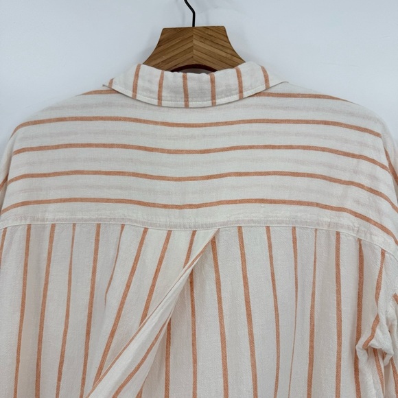 Fat Face Linen Viscose Striped Button Up Tunic Billie Shirt Size 12 - Picture 13 of 13